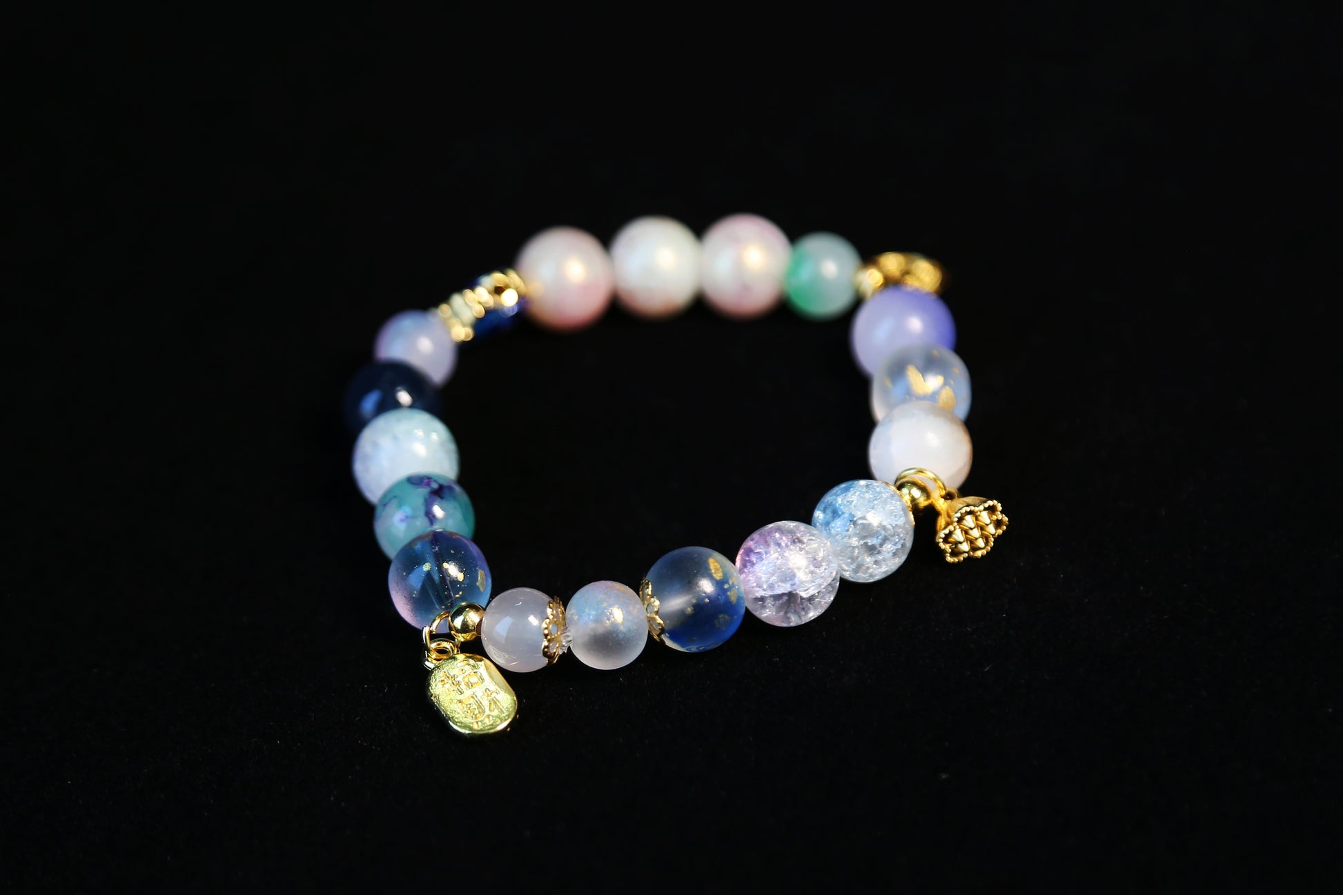 彩珀幻莲 Colorful Amber Lotus